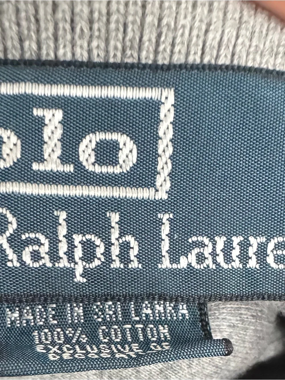 Polo Ralph Lauren Light Gray Polo Shirt with Navy Pony